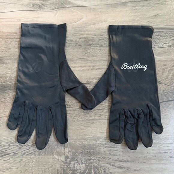 NIB Authentic BREITLING Watch Polishing Handling Black Gloves Small - Picture 2 of 9